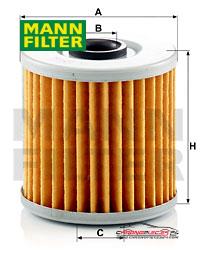 Achat de MANN-FILTER MH 66 Filtre à huile pas chères