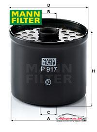 Achat de MANN-FILTER P 917 x Filtre à carburant pas chères