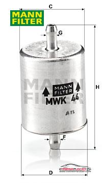 Achat de MANN-FILTER MWK 44 Filtre à carburant pas chères