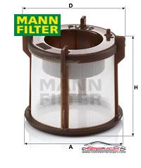 Achat de MANN-FILTER PU 50 x Filtre à carburant pas chères