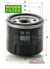 Achat de MANN-FILTER W 66 Filtre à huile pas chères