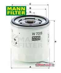 Achat de MANN-FILTER W 7008 Filtre à huile pas chères