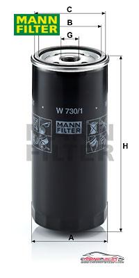 Achat de MANN-FILTER W 730/1 Filtre à huile pas chères