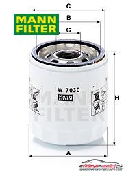 Achat de MANN-FILTER W 7030 Filtre à huile pas chères