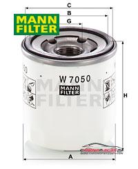 Achat de MANN-FILTER W 7050 Filtre à huile pas chères