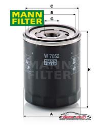 Achat de MANN-FILTER W 7052 Filtre à huile pas chères