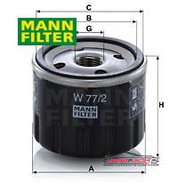 Achat de MANN-FILTER W 77/2 Filtre à huile pas chères