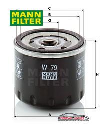 Achat de MANN-FILTER W 79 Filtre à huile pas chères