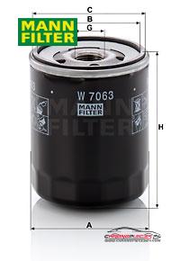 Achat de MANN-FILTER W 7063 Filtre à huile pas chères