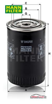 Achat de MANN-FILTER W 940/66 Filtre à huile pas chères