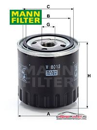 Achat de MANN-FILTER W 8013 Filtre à huile pas chères