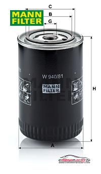 Achat de MANN-FILTER W 940/81 Filtre à huile pas chères