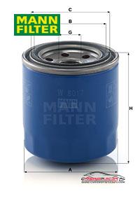 Achat de MANN-FILTER W 8017 Filtre à huile pas chères