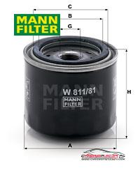 Achat de MANN-FILTER W 811/81 Filtre à huile pas chères