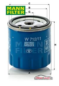 Achat de MANN-FILTER W 712/11 Filtre à huile pas chères