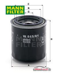 Achat de MANN-FILTER W 815/81 Filtre à huile pas chères