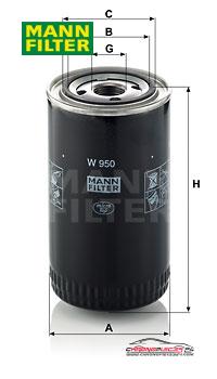 Achat de MANN-FILTER W 950 Filtre à huile pas chères