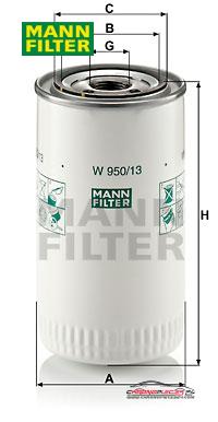 Achat de MANN-FILTER W 950/13 Filtre à huile pas chères