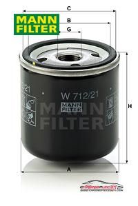 Achat de MANN-FILTER W 712/21 Filtre à huile pas chères