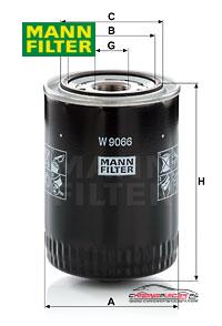 Achat de MANN-FILTER W 9066 Filtre à huile pas chères