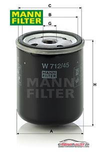 Achat de MANN-FILTER W 712/45 Filtre hydraulique, boîte automatique pas chères