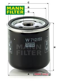 Achat de MANN-FILTER W 712/80 Filtre à huile pas chères