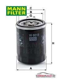 Achat de MANN-FILTER W 6019 Filtre à huile pas chères