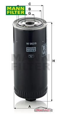 Achat de MANN-FILTER W 962/6 Filtre à huile pas chères