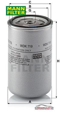 Achat de MANN-FILTER WDK 719 Filtre à carburant pas chères