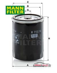 Achat de MANN-FILTER W 713/14 Filtre à huile pas chères