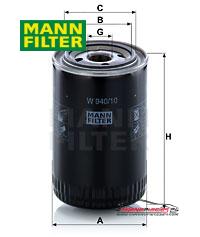 Achat de MANN-FILTER W94010 FILTRE A HUILE pas chères