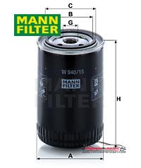 Achat de MANN-FILTER W 940/15 n Filtre à huile pas chères