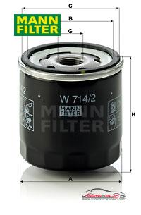 Achat de MANN-FILTER W 714/2 Filtre à huile pas chères