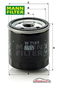 Achat de MANN-FILTER W 714/4 Filtre à huile pas chères