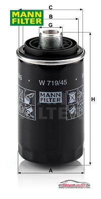 Achat de MANN-FILTER W 719/45 Filtre à huile pas chères