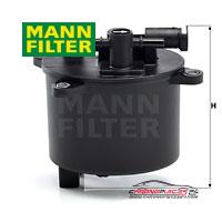 Achat de MANN-FILTER WK 12 004 Filtre à carburant pas chères