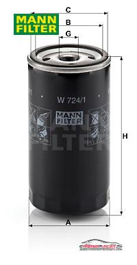 Achat de MANN-FILTER W 724/1 Filtre à huile pas chères