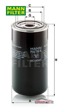 Achat de MANN-FILTER WD 950/5 Filtre, système hydraulique de travail pas chères