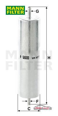 Achat de MANN-FILTER WK 5010 MANN FILTRE CABURANT pas chères