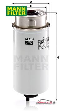 Achat de MANN-FILTER WK 8114 Filtre à carburant pas chères