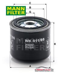 Achat de MANN-FILTER WK 811/86 Filtre à carburant pas chères