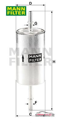 Achat de MANN-FILTER WK 614/46 Filtre à carburant pas chères