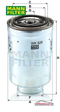 Achat de MANN-FILTER WK 828 x Filtre à carburant pas chères