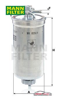 Achat de MANN-FILTER WK 829/1 x Filtre à carburant pas chères