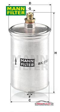 Achat de MANN-FILTER WK 830/3 Filtre à carburant pas chères