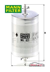 Achat de MANN-FILTER WK 831 Filtre à carburant pas chères