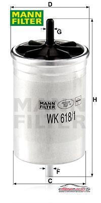 Achat de MANN-FILTER WK 618/1 Filtre à carburant pas chères