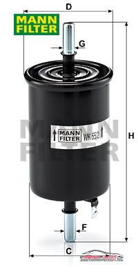 Achat de MANN-FILTER WK 55/2 Filtre à carburant pas chères