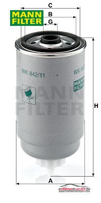 Achat de MANN-FILTER WK 842/11 Filtre à carburant pas chères