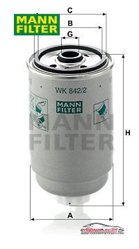 Achat de MANN-FILTER WK 842/2 Filtre à carburant pas chères